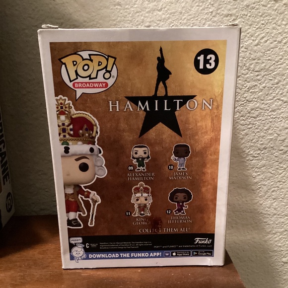 Funko Pop Broadway King George #11 Hamilton Vinyl Bobblehead Figure Walmart - Picture 3 of 4